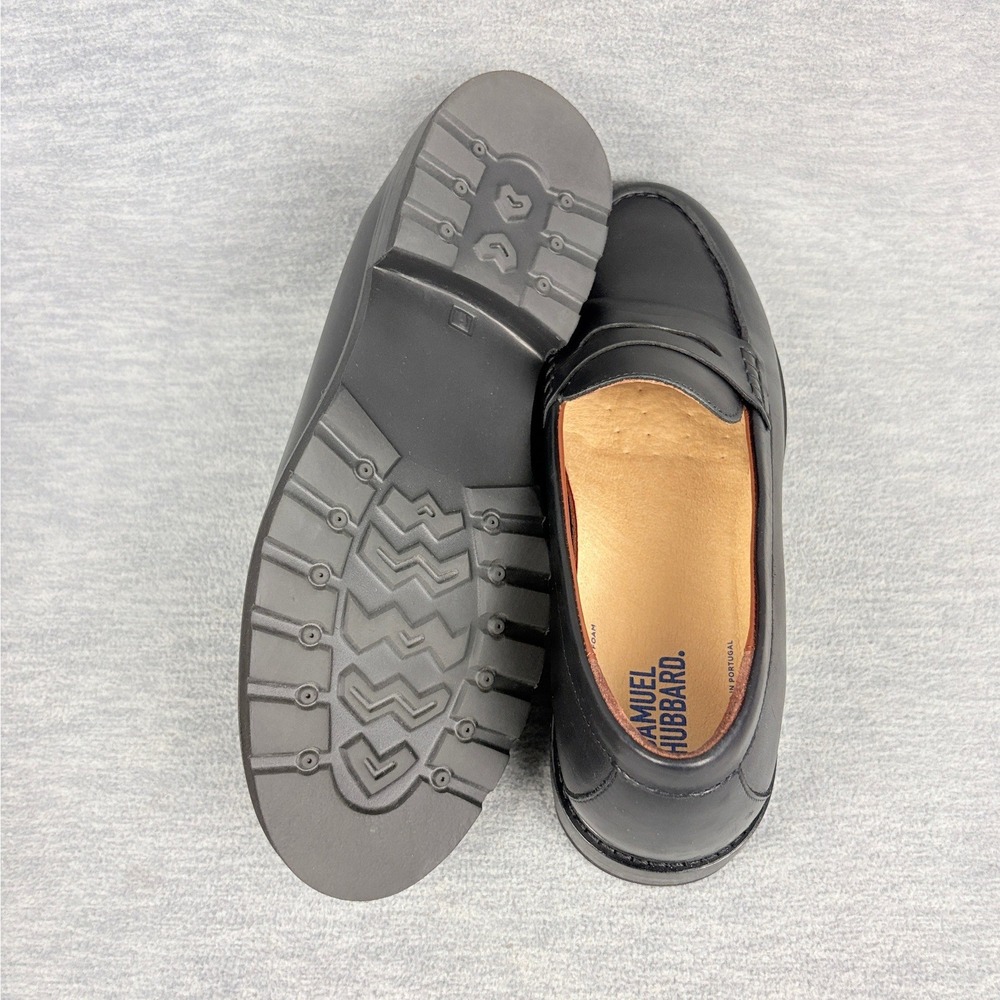 Samuel Hubbard Tailored Traveler Loafers Womens 8M Black Leather Penny Comfort - Picture 6 of 12